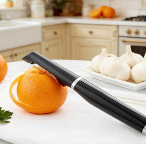 ที่ปอกเปลือกผักผลไม้แบบใช้มือ ทำจากสแตนเลส พร้อมด้ามจับพลาสติก - ที่ปอกเปลือกผักผลไม้ตามหลักสรีรศาสตร์ - Product Image 3