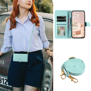 Thời trang kim cương lật <span class=keywords><strong>Wallet</strong></span> trường hợp Đối với Samsung S23 FE với dây đeo dài trường hợp điện thoại thiết kế cho <span class=keywords><strong>iPhone</strong></span> - Product Image 6