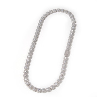 Collier ras du cou Hip Hop en laiton plaqué or 24 carats de haute qualité 2014, avec pendentif cœur et diamant, chaîne à maillons, imitation perle, pour femme, idéal pour les soirées