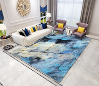 Tapis de salon moderne en polyester de couleur unie, imprimé en 3D, fabriqué à la machine, antidérapant, adapté aux animaux domestiques, de Tianjin - Tapis et ensembles de tapis