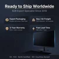 Écran d'ordinateur de bureau industriel professionnel LCD FHD 60Hz de 19,5 et 21,5 pouces à panneau MVA et bordure micro, directement de l'usine