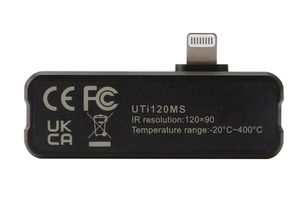 UNI-T UTi120MS โมดูลกล้องถ่ายภาพความร้อนสำหรับสมาร์ทโฟน ความละเอียด 120x90 ความไว 100 ระดับ 7 สี 25Hz สำหรับ - Product Image 4