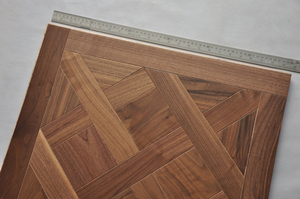 Noyer américain <span class=keywords><strong>Versailles</strong></span> Parquet Plancher en bois Haut <span class=keywords><strong>de</strong></span> gamme Personnalisé pur Noyer fait à la main Plancher en bois massif - Product Image 6