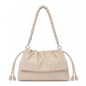 Sac à bandoulière messager pour femme, forme seau, à sangle unique, à porter sous le bras ou en bandoulière, avec cordon de serrage personnalisé - Product Image 1