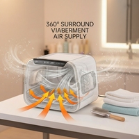 Boîte de séchage pour poils d'animaux de compagnie de luxe 70L, écologique, avec contrôle intelligent de la température, pour utilisation dans la salle de bain