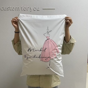 48x61cm kích thước lớn Trắng nhựa Poly bưu phẩm quần áo gói chuyển phát nhanh vận chuyển túi thư gửi thư túi với tự dính băng - Product Image 1