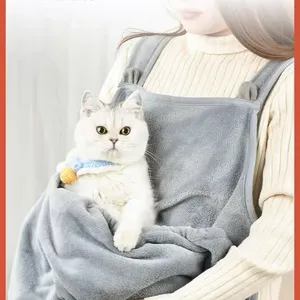 Delantal antiadherente <span class=keywords><strong>para</strong></span> gatos con patrón sólido, herramientas <span class=keywords><strong>para</strong></span> gatos, baberos, accesorios <span class=keywords><strong>para</strong></span> mascotas, <span class=keywords><strong>mochila</strong></span> con cierre de cremallera, ropa <span class=keywords><strong>para</strong></span> mascotas. - Product Image 2