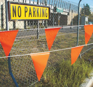 Banderín de seguridad para sitio de construcción, banderines triangulares de PVC - Product Image 6