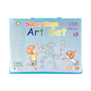 Kit <span class=keywords><strong>d</strong></span>'art pour enfants personnalisé en couleur 41*32*6cm, ensemble de crayons en plastique pour le <span class=keywords><strong>dessin</strong></span> et le croquis pour les enfants, pour l'école et la peinture - Product Image 3