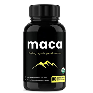 Capsules de racine de maca <span class=keywords><strong>Niceme</strong></span> 1000 mg, complément alimentaire à base de plantes pour adultes, hommes et femmes, stimulant l'énergie, la gestion de l'énergie, l'endurance et les performances |   Maca noire 180 - Product Image 2