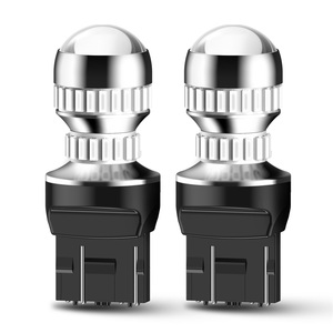 AUXITO T20 7443 7444 54SMD หลอดไฟ LED สัญญาณไฟเลี้ยวด้านหลังสีแดงบริสุทธิ์ซุปเปอร์ไบรท์แพ็ค 2 ชิ้น - Product Image 6