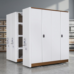 Intelligent Mobile Compressor Archive Storage Cabinet Metal Locking Shelving System Mobile Tiered Racks for Home and Workshop - Product Image 1