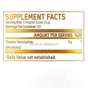 Créatine monohydrate micronisée en poudre, saveur personnalisée, logo personnalisé, marque personnalisée, GMP, COA, amélioration et croissance musculaire pour femmes et <span class=keywords><strong>hommes</strong></span> - Product Image 6