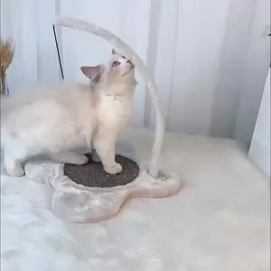 חדש מגמת מוצר ציוד לחיות מחמד שטיח חתול השריטה לוח חתול צעצוע גירוד מכשיר מוצק עץ חתול ריהוט