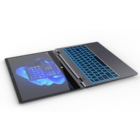 Laptop Mini YOGA 14 inci, PC komputer Desktop Tablet N100 8GB 16GB 500GB 1TB SSD Win 11 WIFI BT5.0