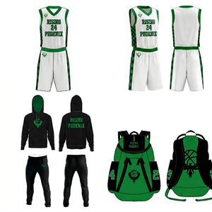 Offre Spéciale – Ensemble d'uniformes de basketball sans manches personnalisés pour hommes, respirant, séchage rapide, pack complet pour équipe, imprimé par sublimation, avec sac de sport - Product Image 1