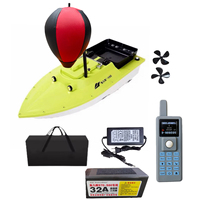 Perahu Umpan Ikan Plastik Yuerlang S80 GPS Motor Brushless Ganda Pengembalian Otomatis Remote Control 600m 18mph 40 2kg Beban Kontrol Jelajah