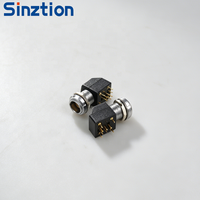Connecteur Sinztion 90 Elbow B Series Aviator Push Pull Circulaire à Montage sur Circuit Imprimé pour l'Aviation et l'Aérospatiale