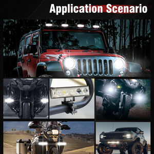 Phare de <span class=keywords><strong>moto</strong></span> à LED RGB <span class=keywords><strong>clignotant</strong></span>, 25W, super lumineux, modification, 5 lentilles, phare de conduite coloré - Product Image 6