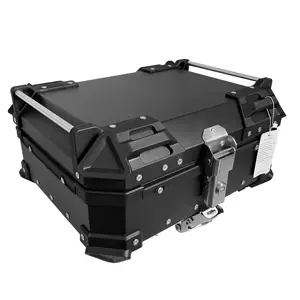 25L Alu aluminum Motorcycle Rear Cargo Black Bicycle Aluminium Tail Case Tool Gear Set Top boxes