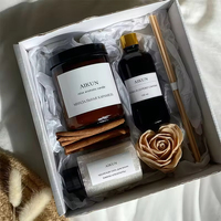 Ensemble cadeau de parfum de luxe personnalisé AIKUN, parfum personnalisé, longue durée, aromathérapie, ambiance élégante à la maison, bougie et diffuseur de parfum