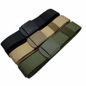 Cintos de Cintura Pretos Ajustáveis com Fivela Automática para Atividades ao Ar Livre - Atacado - Product Image 1