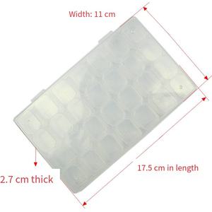 Contenitore Quadrato per Nail Art, 28 Scomparti, Porta Gioielli in Plastica Trasparente, 7 Set di Bottiglie Indipendenti Staccabili - Product Image 5