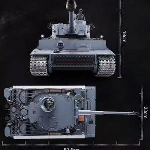 Heng Long 3818-1Pro Tiger I Heavy Tank World <b>War</b> II German RC Crawler Metal 1/16 Scale Simulation Remote Control Car Toy - Product Image 6