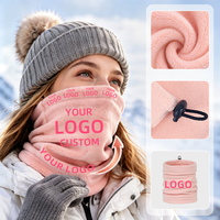 Cache-cou en polaire Aurora avec logo imprimé personnalisé, résistant au vent, multi-usages, cache-cou, balaclava, couvre-visage pour le ski, la moto et les activités de plein air