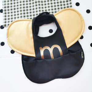 Bavoir réversible de style suédois pour enfants, motif ailes d'ange, en PU, pour bébés, couverture d'alimentation solide, certifié classe A, en matériau PE - Product Image 2
