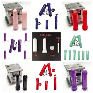 Tube nasal PM coloré DIY avec noyau en coton, bouchon nasal, tube d'<span class=keywords><strong>inhalation</strong></span> en plastique, tube d'emballage, aide à la pativité nasale - Product Image 1