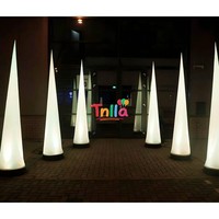 Étoile gonflable suspendue colorée et lumineuse, décoration de boîte de nuit avec éclairage LED