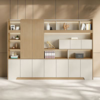 Unidad de Almacenamiento Modular para Oficina con Iluminación LED de Gran Capacidad, Duradera, Fácil de Montar, Multifuncional, Archivadores con Cajones Ignífugos