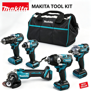 Juego de Herramientas Cinco en Uno con Motor sin Escobillas Makita, Bolsa de Almacenamiento Portátil, Herramientas Universales para Construcción y Carpintería - Product Image 2