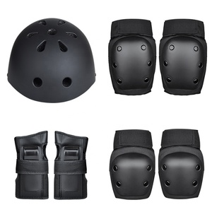 Juego de equipo de protección para casco de carcasa dura para adultos al por mayor de fábrica, 7 juegos para patinete, patineta, <span class=keywords><strong>patinaje</strong></span> sobre ruedas, rodilleras, <span class=keywords><strong>coderas</strong></span> - Product Image 2