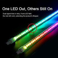 Kit de sous-allumage rigide de qualité supérieure extérieur IP68 sous-carrosserie étanche RGBIC barre de LED rigide sous lumière rougeoyante pour voiture camion tout-terrain