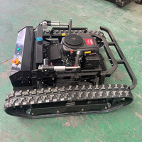 Tondeuse à gazon industrielle et commerciale puissante 3000W avec télécommande, système essence 48V, hauteur de coupe 280mm