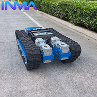 Châssis de robot sur chenilles, plateforme de véhicule électrique à chenilles en caoutchouc, chariot télécommandé pour travaux sur le terrain