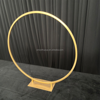 Support de fleurs multifonctionnel en cristal doré pour centre de table de mariage