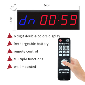 Temporizador CHEETIE impermeable con pantalla grande de <span class=keywords><strong>6</strong></span> dígitos y 2.3 pulgadas, funciona con batería, para exteriores, fitness, gimnasio portátil. - Product Image 6