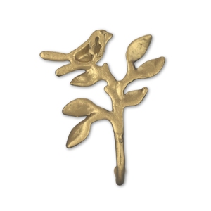 HMS 5 \ "gancio da parete per uccelli in ghisa oro anticato per bagno cucina soggiorno per asciugamani abbigliamento per deposito gioielli - Product Image 2