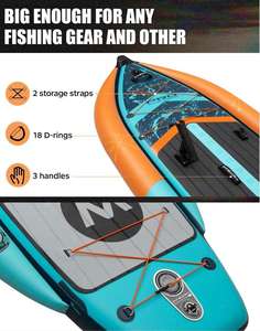 Livraison gratuite <span class=keywords><strong>Kayak</strong></span> de pêche <span class=keywords><strong>EU</strong></span> 11'x47''x8'' Matériel Drop Stitch Gonflable <span class=keywords><strong>Kayak</strong></span> de pêche gonflable Bateau de pêche - Product Image 6