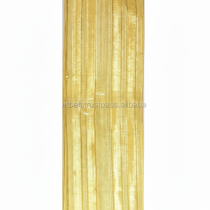 Garniture de vêtement OEM personnalisée, largeur 40 mm, en fil métallique doré, tresse uniforme double velin avec fil métallique et 2 couches de velin - Product Image 1