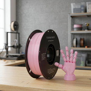 ไส้พิมพ์สามมิติ TINMORRY PETG ขนาด 1.75 มม., ไส้พิมพ์สามมิติ PETG-Eco แบบเร็ว, สำหรับเครื่องพิมพ์สามมิติ Bambu Lab FDM, 1 กก. 1 ม้วน, สีชมพูเชอร์รี่ - Product Image 2