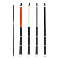 Harga Grosir Tongkat Biliar Serat Karbon Murni 1/2-PC Gagang Kayu Maple Kanada Tongkat Pool Panjang 58" Ujung 12.5mm Sambungan Radial