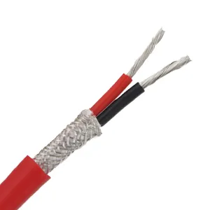 Cable eléctrico de silicona de Venta caliente CCC CE estándar 0,75 1,0 1,5 2,0 Cables de alimentación de cobre estañado