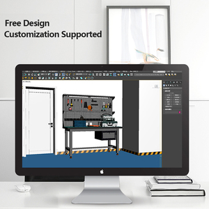 RW Werkbank mit Werkzeugen Metall-Werkzeugschrank Garagenschränke Aufbewahrung Modulare Werkbank Werkzeugschrank Werkstatt-Arbeitstisch - Product Image 4
