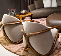 Luxuriöser Einzelsessel für Wohnzimmer, Esszimmer, Schlafzimmer, Hotel, Villa, Empfang, zum Großhandel