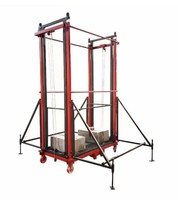 Échelle pliante en alliage d'aluminium, machine de levage électrique pour échafaudage, tour d'échafaudage à roulettes, entrepôt à distance