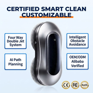 Robot per la Pulizia dei Vetri a Doppio Spruzzo con Pulizia Automatica e Protezione Anti-Caduta - Product Image 1